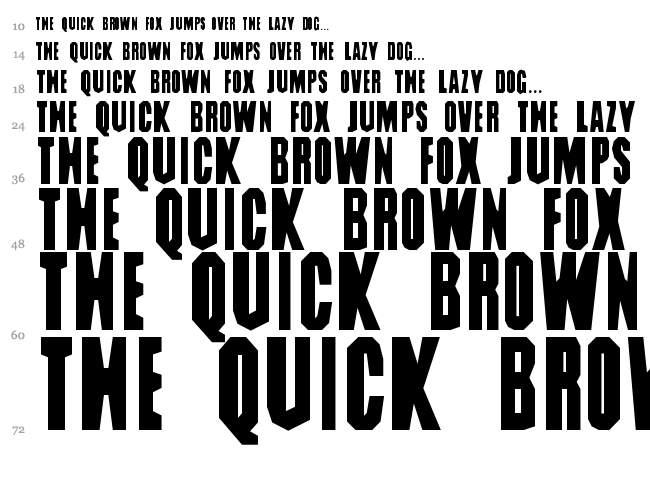 Dig Dug font waterfall